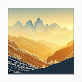 Mountain Landscape 1 Canvas Print