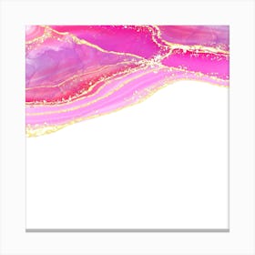 Sparkling Pink Agate Texture 13 1 Canvas Print