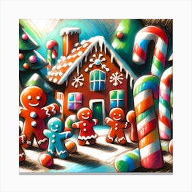 Super Kids Creativity:Gingerbread House 1 Canvas Print