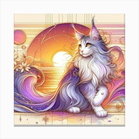 Cat In The Sun Canvas Print