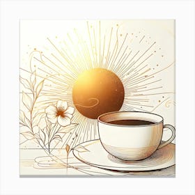 Coffee And Sun Canvas Print