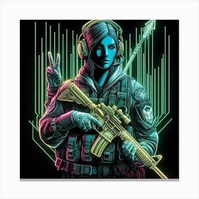 Sniper Soldier Canvas Print