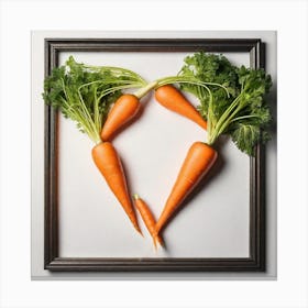 Heart Of Carrots 1 Canvas Print