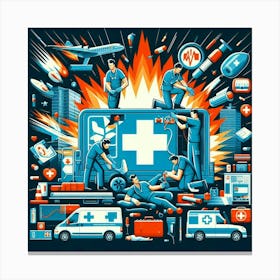 Medical Workers Canvas Print