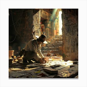 recent discovery for Egyptian treasures - ancient Egyptians & pharaohs Canvas Print