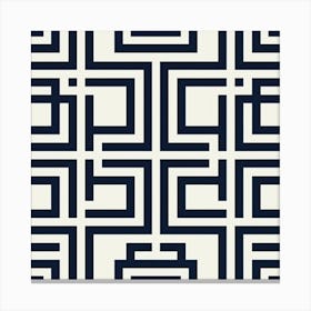 Maze Pattern Canvas Print