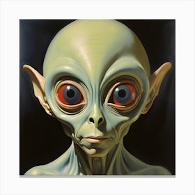 Alien Face 1 Canvas Print