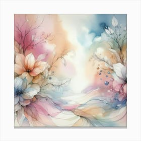 Abstract Floral Painting 1 Canvas Print