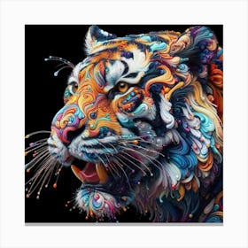 Abstract Tiger 2 Canvas Print