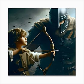 David And Goliath (1) Canvas Print