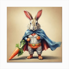 Super Bunny Canvas Print