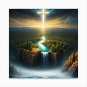 Cross Across One Canvas Print