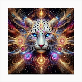 Psychedelic Leopard Canvas Print