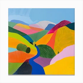 Colourful Abstract The Peak District England 2 Canvas Print