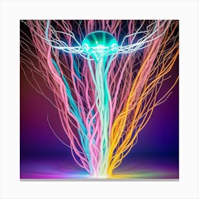 Colorful Jellyfish Canvas Print