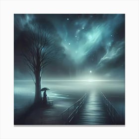 Night In The Woods 1 Canvas Print