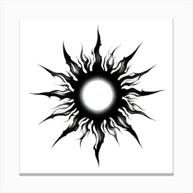 Sun Tattoo 1 Canvas Print