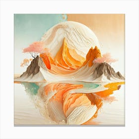 Abstract Landscape Painting Canvas Print