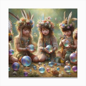 Crystal children Canvas Print