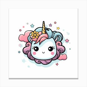 Cute Unicorn 338 Canvas Print