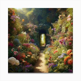 Garden Path Canvas Print