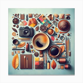 Coffee and Creativity 5 Canvas Print