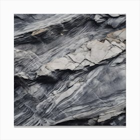 Photography Of The Texture Of A Rugged Mountain Canvas Print