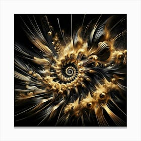 Spiral Fractal Art Canvas Print