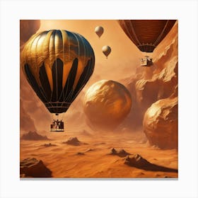 balloons on mars Canvas Print