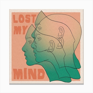 Lost My Mind Square Canvas Print