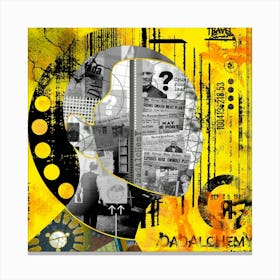 Collage Face 18 Canvas Print