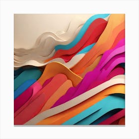 Combination of bright colors 4K , high quality Canvas Print