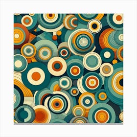 boho circles Bohemian Style Canvas Print