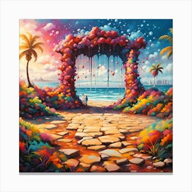 Love Connection In Paradise 1 Canvas Print