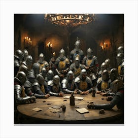Knights Of The Round Table 2 Canvas Print