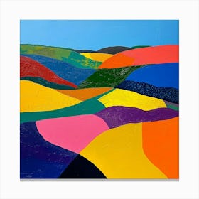 Colourful Abstract The North York Moors England 4 Canvas Print