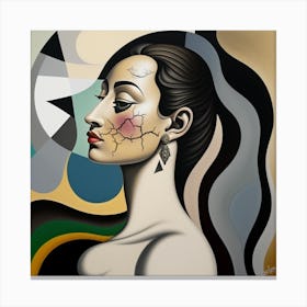 Woman'S Face 3 Canvas Print