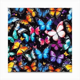 Colorful Butterflies 33 Canvas Print