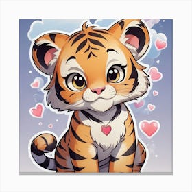 little tiger Canvas Print