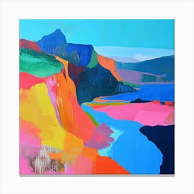 Abstract Travel Collection Patagonia Argentina Chile 1 Canvas Print