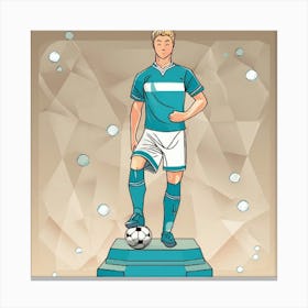 Soccer Player Canvas Print