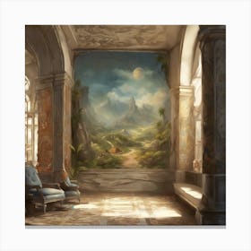 Room In A Castle 7 Canvas Print