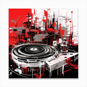 Dj Turntable 2 Canvas Print