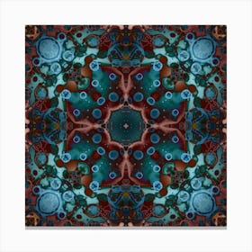 Abstraction Fractal Blue Canvas Print
