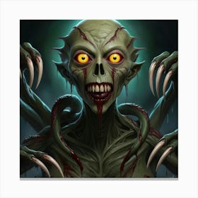 Nightmarish, Extraterrestrial 4 Canvas Print