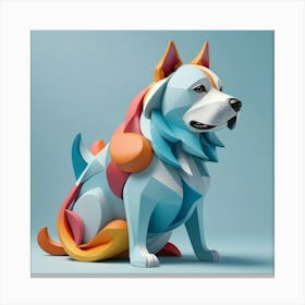 Default A Dog Minimalistic Colorful Organic Forms Energy Asse 0 1 Canvas Print
