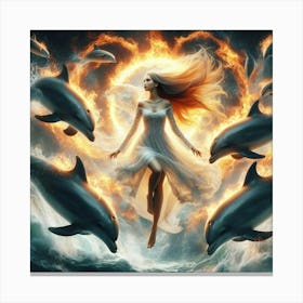 Angel Of The Sea Canvas Print