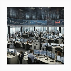 Stock Exchange - Stock Exchange Stock Videos & Royalty-Free Footage Canvas Print