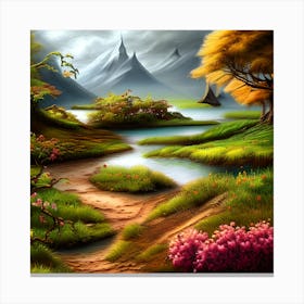 A Beautiful Landscape Canvas Print