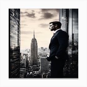 Man In Suit 1 Canvas Print